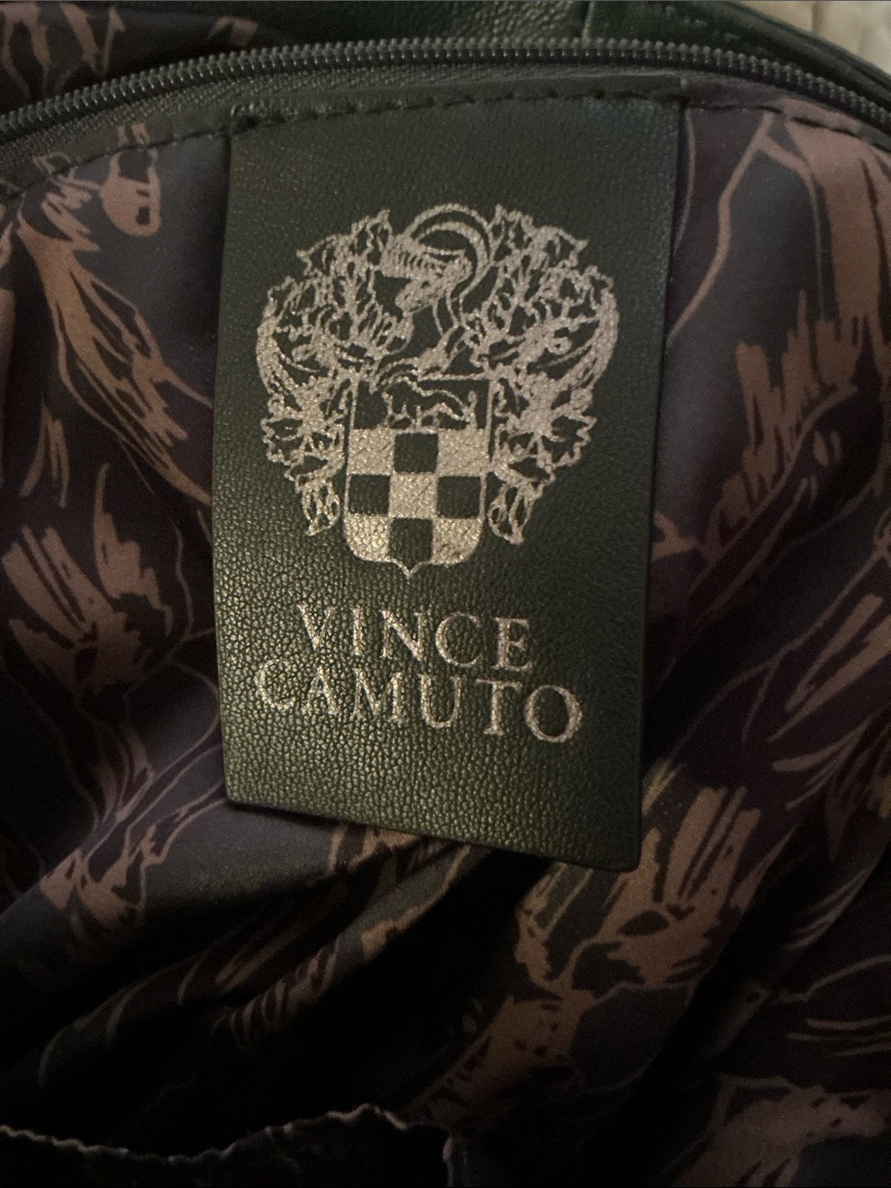 Vince Camuto Myri Deep Jade Lamb Leather Shoulder Bag - Picture 6 of 11